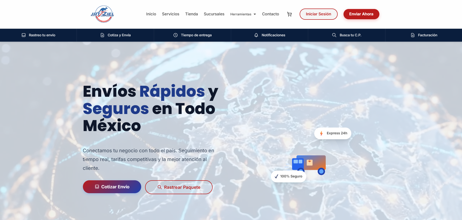 Paquetería Jatziel - Logística Eficiente - Screenshot 1